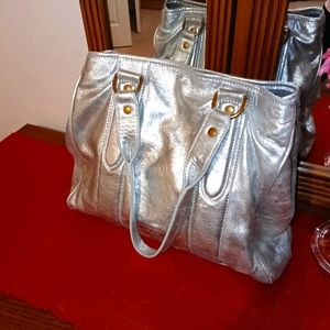 SoldLiebeskind Berlin Metallic silver hobo bag
